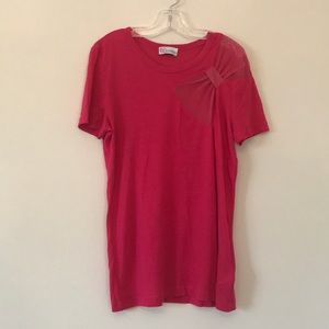 Red Valentino pink shirt with tool bow